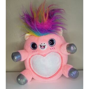 Zuru Rainbocorn Silver Heart 17" Pink with Rainbow Hair and Silver Wings Unicorn